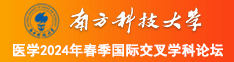 操日本女人B视频南方科技大学医学2024年春季国际交叉学科论坛